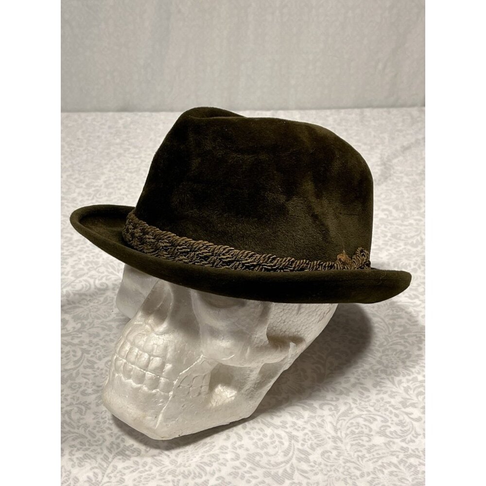 Vtg White New Haven Fur Felt Fedora Hat E.J. Hickey Co Sz 7 St Patrick’s Day